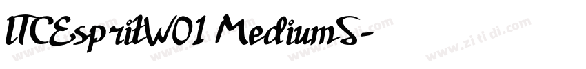 ITCEspritW01 MediumS字体转换